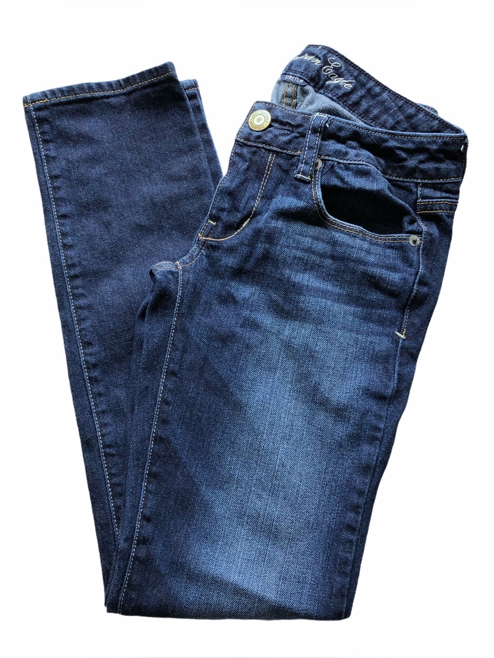 American Eagle Petite Stretch Denim Wash Midrise Skinny Jeans